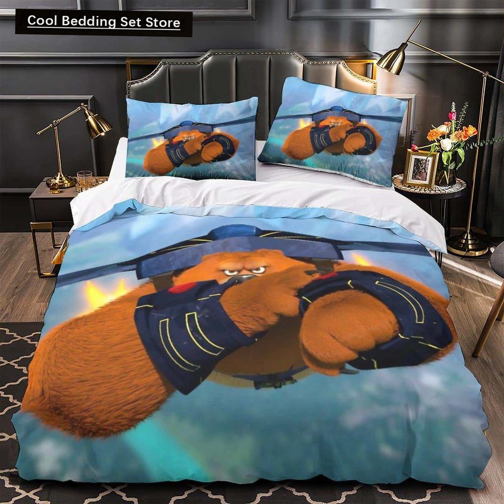 3D Printed Anime Grizzy and the Lemmings Bedding Set Single Twin Full Queen King Size Bed Set Adult Kid Bedroom Duvet Cover Sets