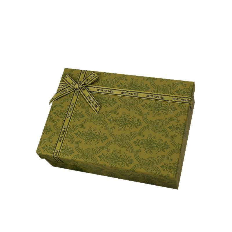 Green Valentine's Lipstick Gift Box with Bow - Empty, Perfect for Cosmetics, Birthdays, or Souvenirs