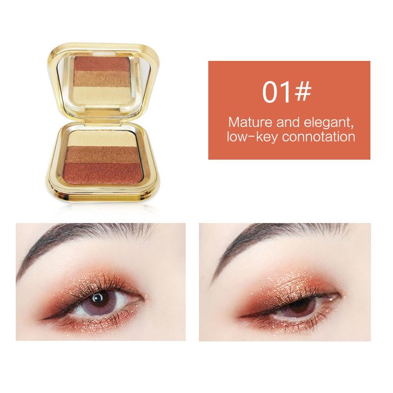

Bsimone Mini 3-Color Eyeshadow Palette - Long-Lasting, No-Fly Powders With Matte Super Nice, Mirror Effect Component, Nice Touch