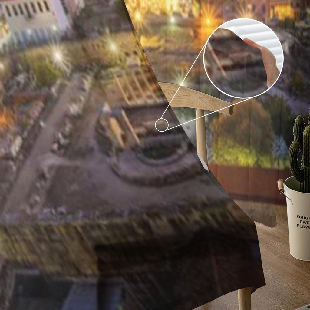 Megalopolis Akropolis Parthenon Monastiraki Transparente Vorhänge für Wohnzimmer Tüll Fenstervorhang Schlafzimmer Küche Schleier Vorhänge