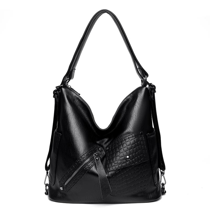 Leather Luxury Handbags women bags designer Multifunction Shoulder Bags For Women 2025 Travel Back Pack Mochila Feminina Sac New