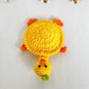 Funny Knitted Cup Mat Hand Woven Insulation Pad Finished Animal Drink Coaster  Gift