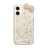 Epoxy glitter sequined bow mobile phone case for Apple 17Promax rhinestone Iphone16 women's 14 soft