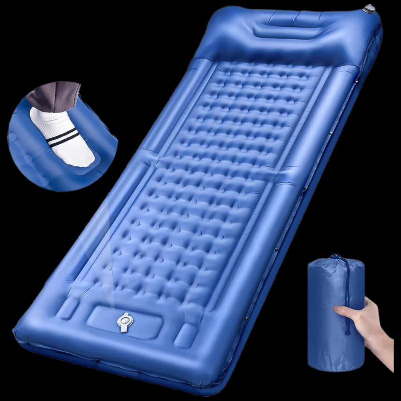 Outdoor Camping Inflatable Mattress with Pull Straps