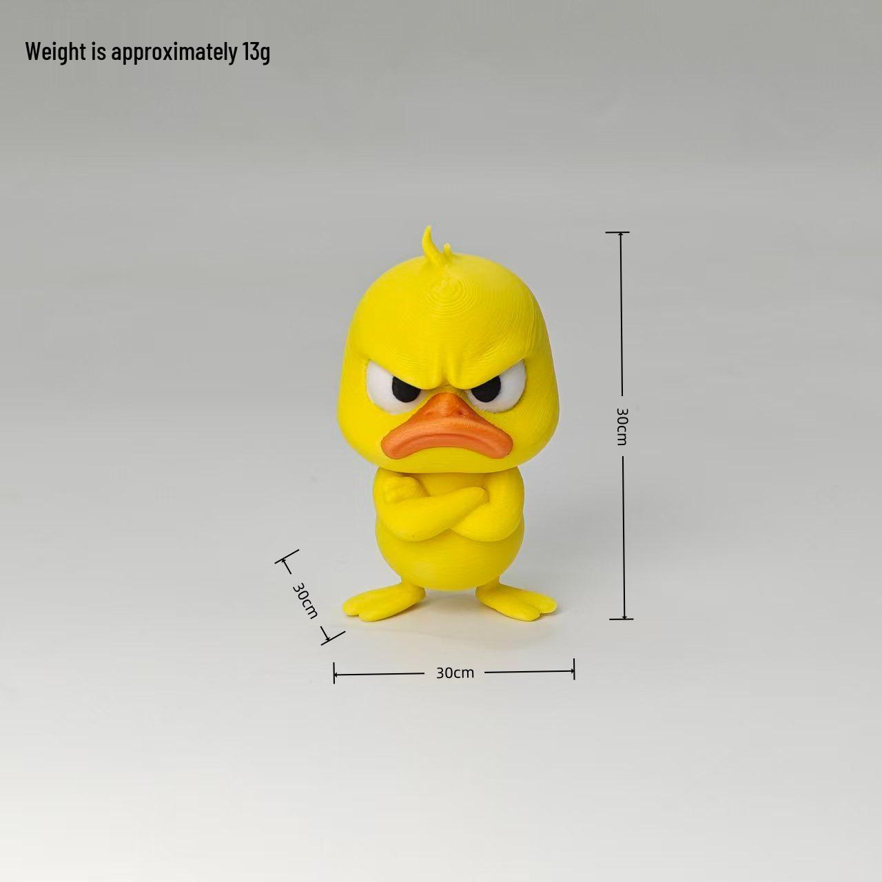 3D Printed Funny Angry Duck Desktop Toy - Stress Relief Creative Craft for Children s Day