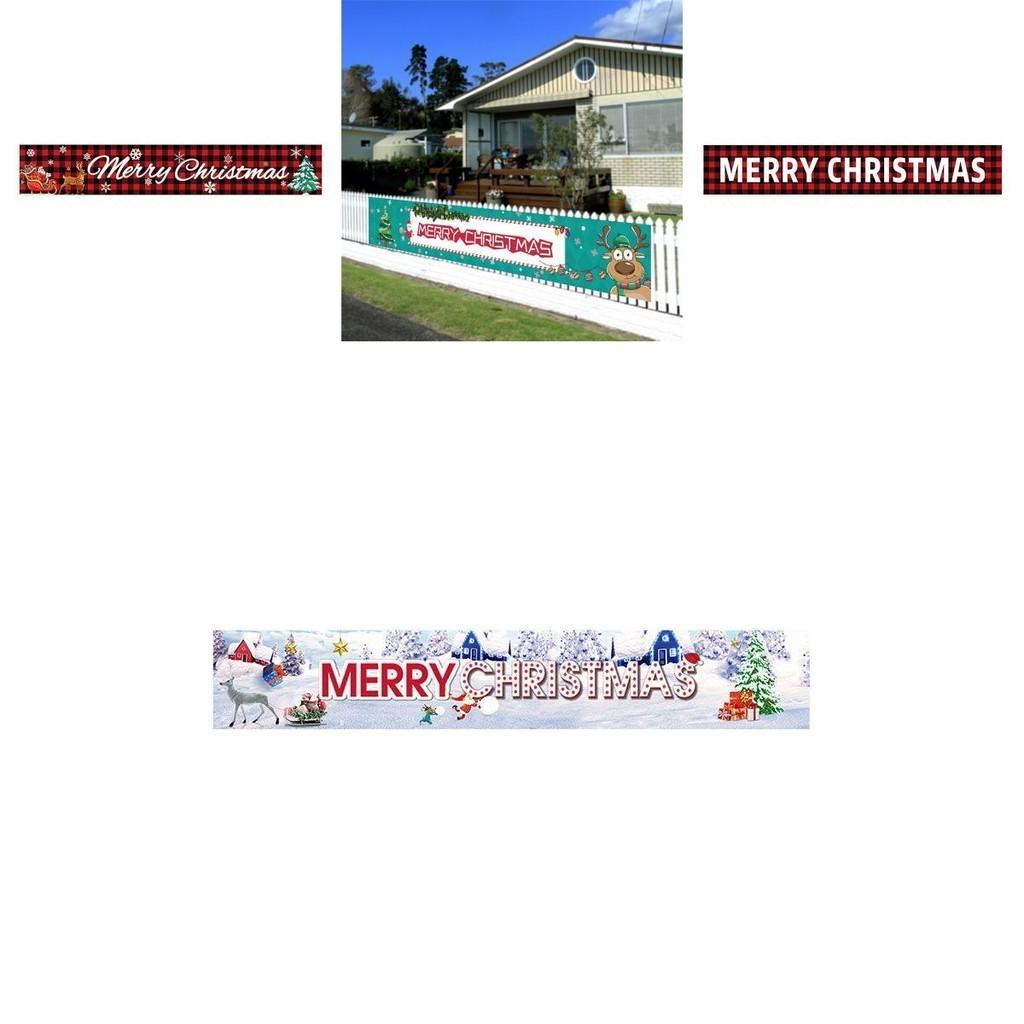 Eye-catching Christmas Banners For Home Or Commercial Use Premium Polyester Material