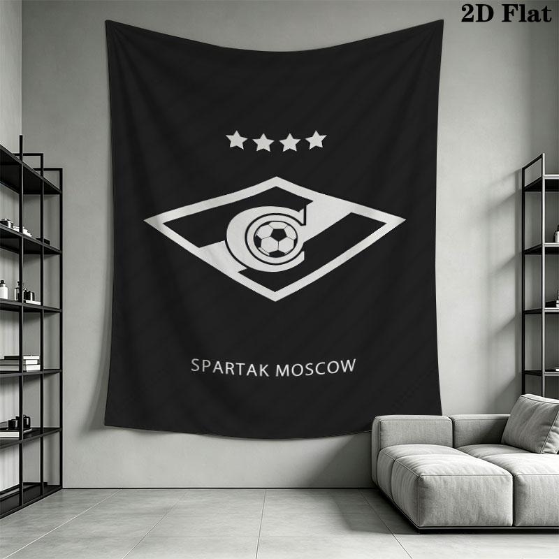 Spartak Moscow Spirit Wall Hanging Printed Fabric Blanket Decorative Tapestries for Bedroom Living Room Home Decor