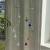Elegant Crystal Suncatchers Wind Chimes Sunlight Catchers Hanging Ornament for Window and Garden Patios Decoration