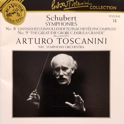 CD F. SCHUBERT, TOSCANINI - Schubert: Simfoniile nr. 8 și nr. 9 602902RG Non Japonia Clasic Folosit