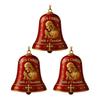 1/2/3Pcs Jesus Pray Commemorative Bell Ornament Christmas Tree Hanging Jesus Christ Faith Devotion Bell Decoration Holiday Party Pendant
