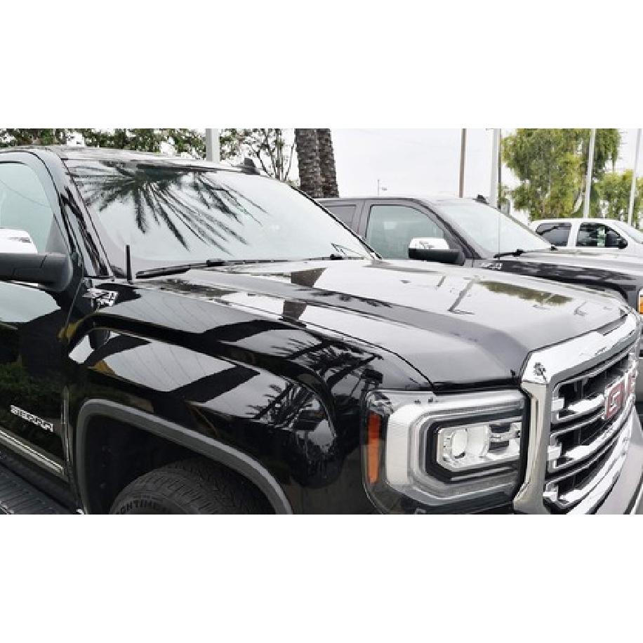 4-inch Black Metal Short Radio Antenna Topper Stubby For Chevy GMC Pickup Trucks
