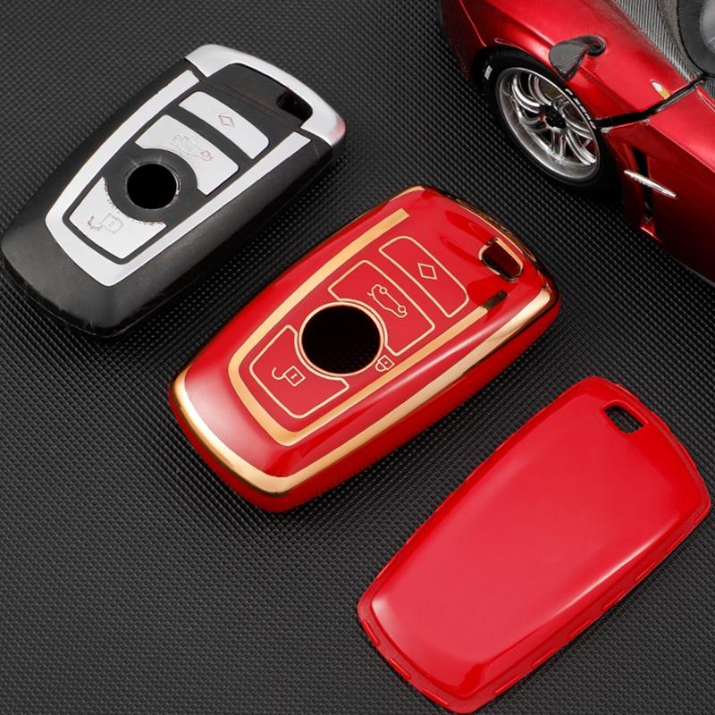 TPU Car Key Case For BMW 1 3 5 7 Series X1 X3 X4 X5 F10 F15 F16 F20 F30 F18 F25 M3 M4 E34 Key Cover Protector Auto Accessories