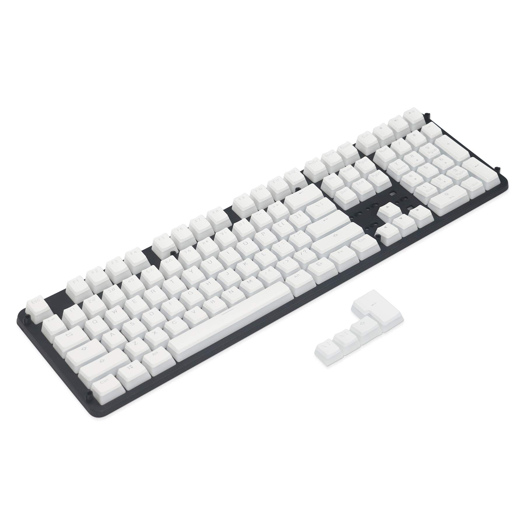 

Happy Balls PBT Pudding Keycaps Backlit Cherry MX Keycap Set Double Shot OEM Profile Translucent Keycap Puller US UK Layout 61 87 104 108 MX Switch білий