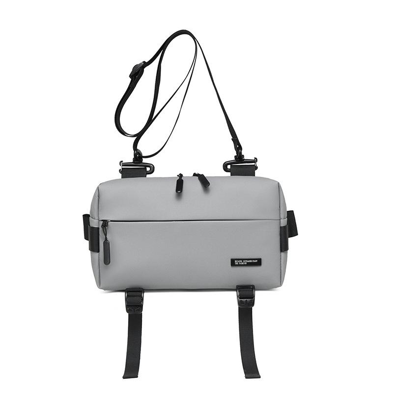 

Многофункциональная мужская нагрудная сумка, большая вместимость, дорожная сумка через плечо, легкая водоотталкивающая нейлоновая сумка серый