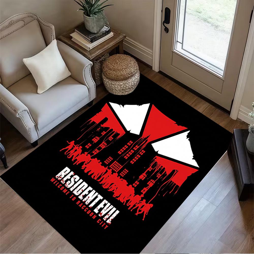 Resident Evil: Regenschirm Belagerung Teppich Geeignet für Dekorieren Zimmer Spielzimmer Wohnheim Outdoor Antirutsch Teppich Anime Büro Dekor
