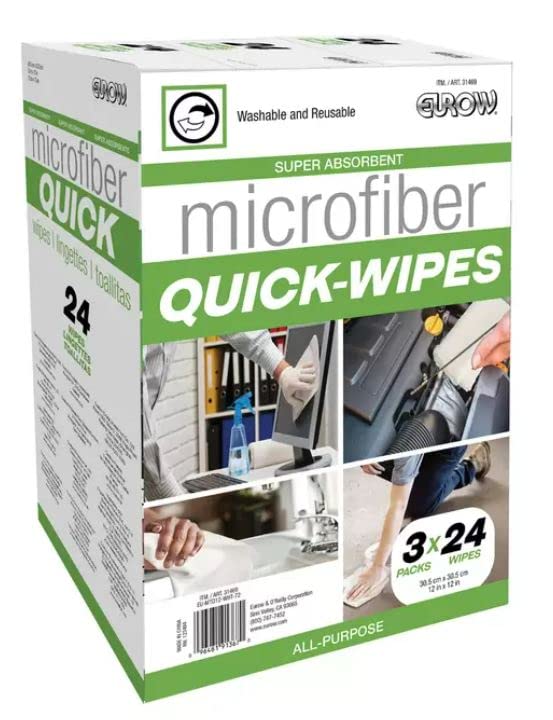 

Euro Macro Fiber Quick 24 sheets x 3 31469 Wipes, boxes, Green, зелёный