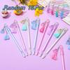 15 Piece Lytwtw's Stationery Cute Tassel Pendant Waterbased Pen School Office Supplies Neutral Pen Creative Sweet Lovely Pen