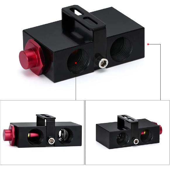 Oil Cooler Thermostat Sandwich Plate Filter Engine Transmission Oil Cooling Adapter 10AN Inline Fluid Control Bypass