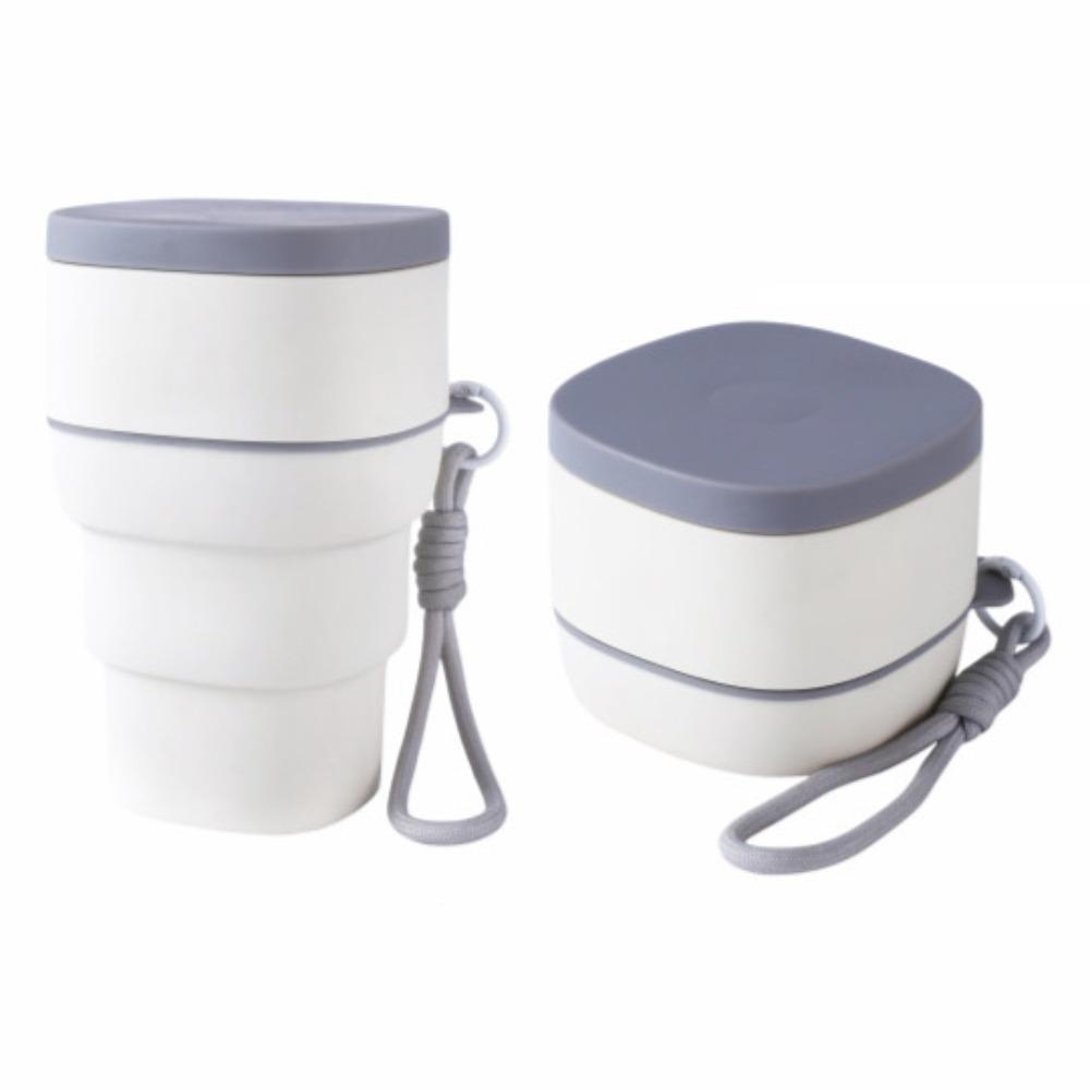 Creative Foldable Ice Ball Cup Leak-Proof Silicone Collapsible Mug Ice Mold Cup  Summer Outdoor