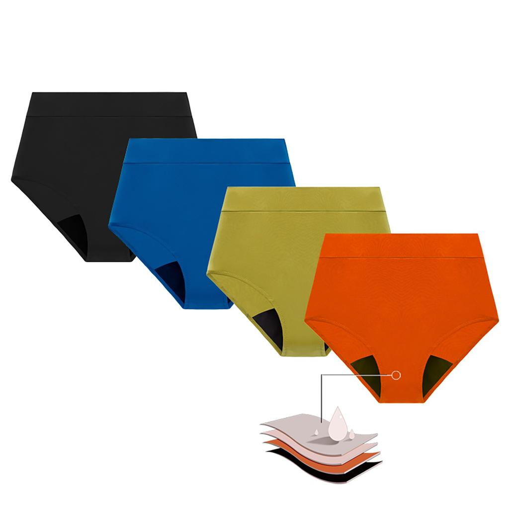 Women's Swim Trunks, Physiological Underwear, Four Of Leak Proof And Sanitary Napkins, Menstrual Aunt Sports Underwear