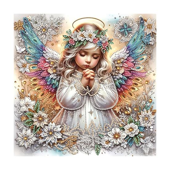 Home Wall Decoration Crafts Butterfly Faux Diamond Art Kit, Flower Peacock Hummingbird Pearl Kits for Adults 3D Sparkling Bead Painting Craft