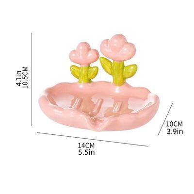Kunststoff Abfluss Seifenschale Kreativ Kein Stanzen Haushalt Blumen Seifenschale Handwaschstation Seife ablegen