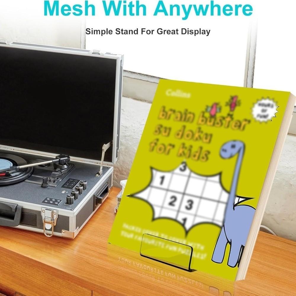 6 Pcs Quality Acrylic Book Display Stand Clear Displaying Books Book Storage Holder Acrylic Book Stand Books