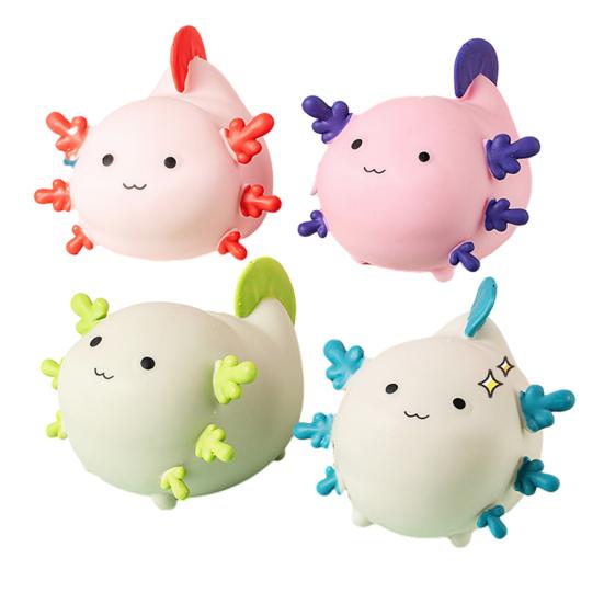 Mini Salamander Stress Ball Slow Rebound Salamander Shape Anxiety Relief Toy Decompression Animal Fidget Toy