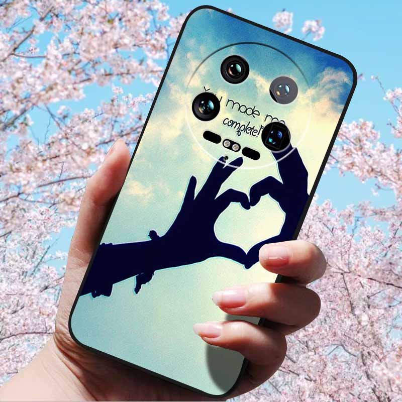 For Xiaomi 14 Ultra 5G 6.73" 14 Pro Cases Fashion 3D Retro Embossed Relief Soft TPU Siliocn Back Cover for Xiaomi 14 Capa Mi 14
