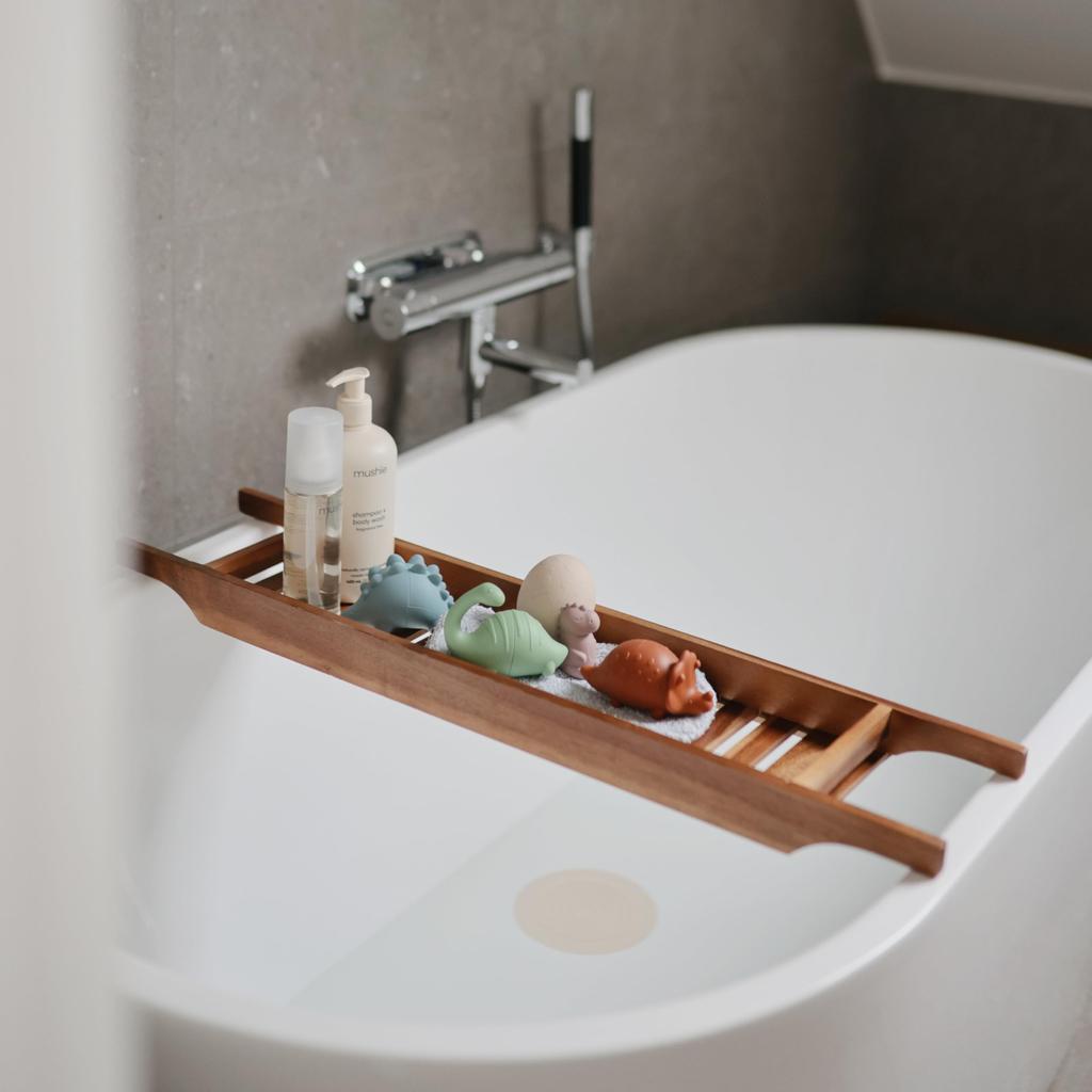 Mushie Baby Bath Water Play Educational Pool Baby Birthday Silicone Floating Car Bath Play Set Dino Toys, Toys, Toys, Gift, - 4-Pack