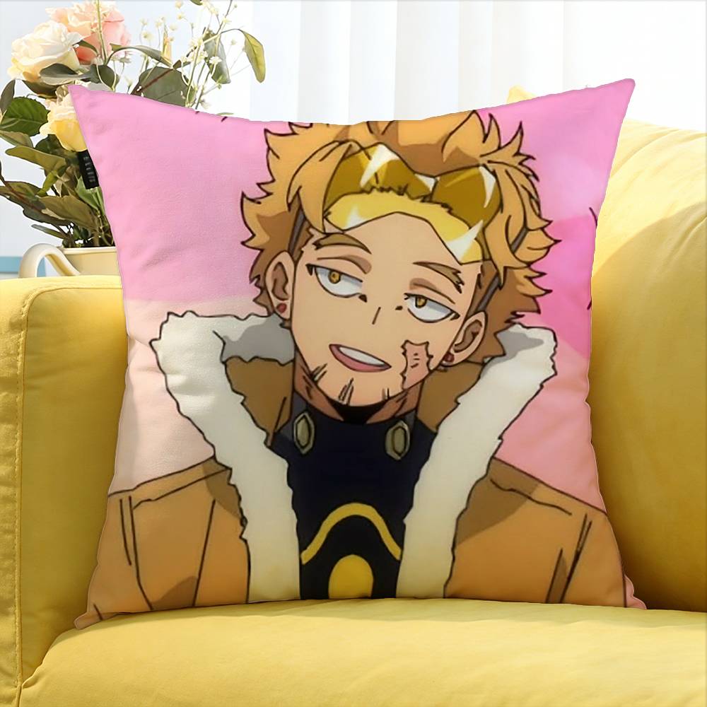My H-Hero Anime Hawks   Various Sizes Square Pillow Case For Car Home Bedchamber Decor