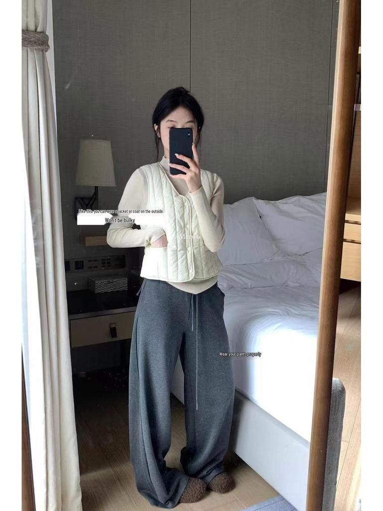 METWO Damen Winddichte Schlankmachende Fleeceweste für Herbst und Winter