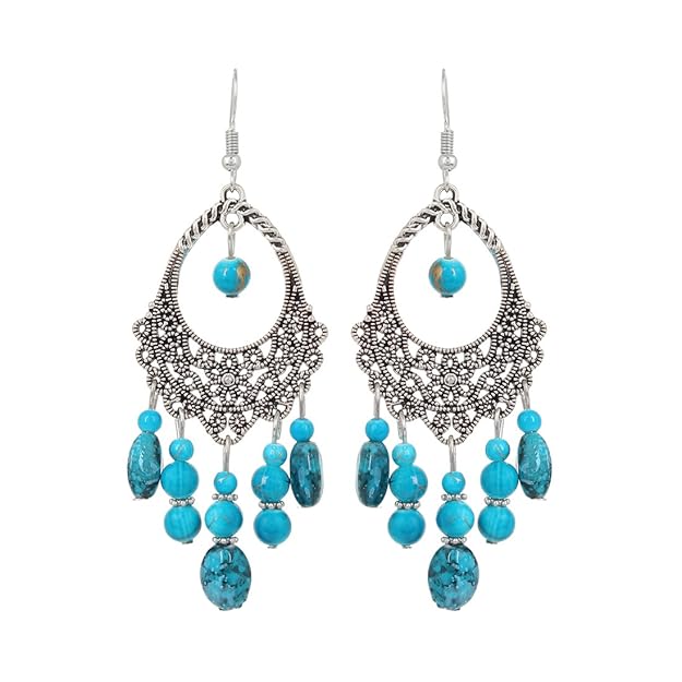 Latest Bohemian Oxidized Silver Earrings For Women & Girls