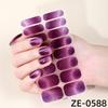 1SET Flash Cat's Eye Nail Oil Film Nail Art Sticker European and American Scallion Powder Nail Sticker Nail Art Sticker