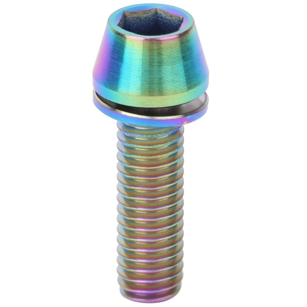 3PCS Titanium Alloy Bike  Stem Bolts Hex Tapered Head Bicycle Disc Brake Screws  Bike Maintenance