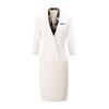 Trojeman Damen 3/4 Ärmel Beige Blazer & Rock Set