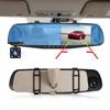 Dash Camera Car Dvr Mirror FHD 1080P 4.3 Inch Dual Len With Rear View Camera Auto Video Recorder