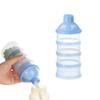4 Compartment Stackable Baby Milk Powder Box for Travel, Box Large Capacity Colorful Multi Layer Food Supplement Box