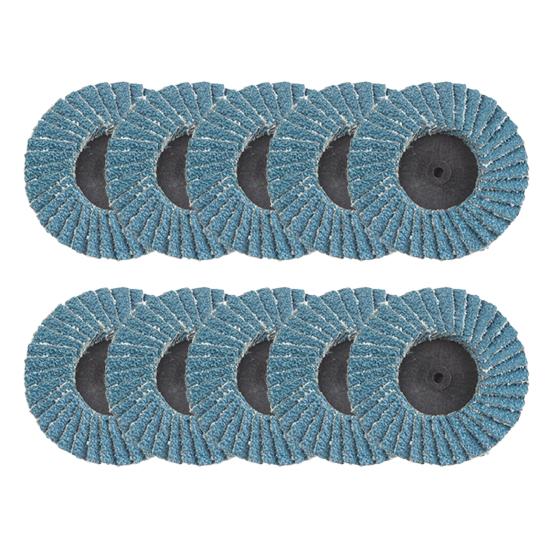 10Pcs 2 Inch Flap Discs Abrasion Resistant Smooth Grinding Stable 40/60/80/120 Grits Sanding Wheels Angle Grinder