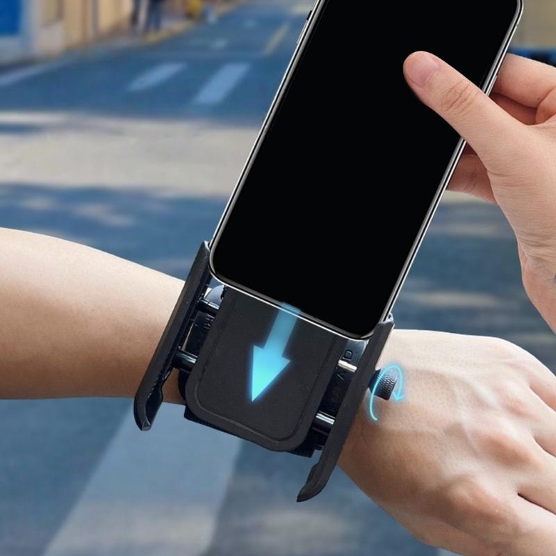 Universal Sports Arm Strap Phone Mounts Easy Carry ABS Wrist Phone Holder Upgrades for Outdoor Fitness Cycling Driving