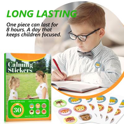 Calming Stickers, Calm And Soothing, Soothing Stress And Improve Frame Of Mind, Cartoon Stickers 30PCs
