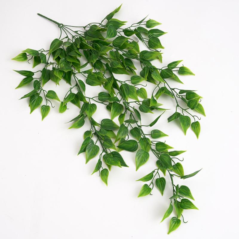 Plant Epipremnum Artificial Aureum Wall Decor Plastic Leaves Gardens Indoor