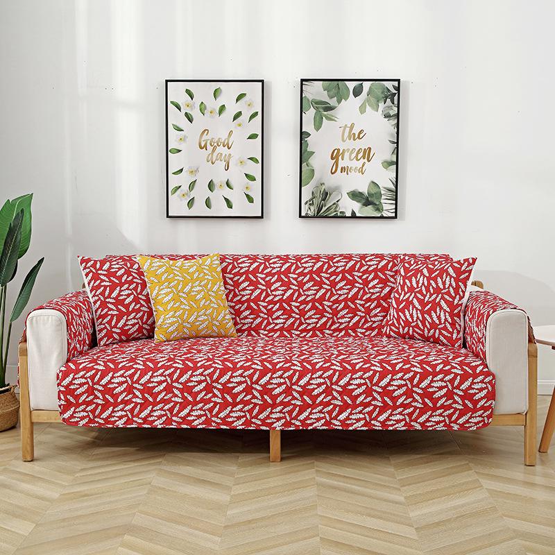 Anti Slip Ultrasonic Integrated Full Cover Pet Sofa Mat Printed Integrated Sofa Cover