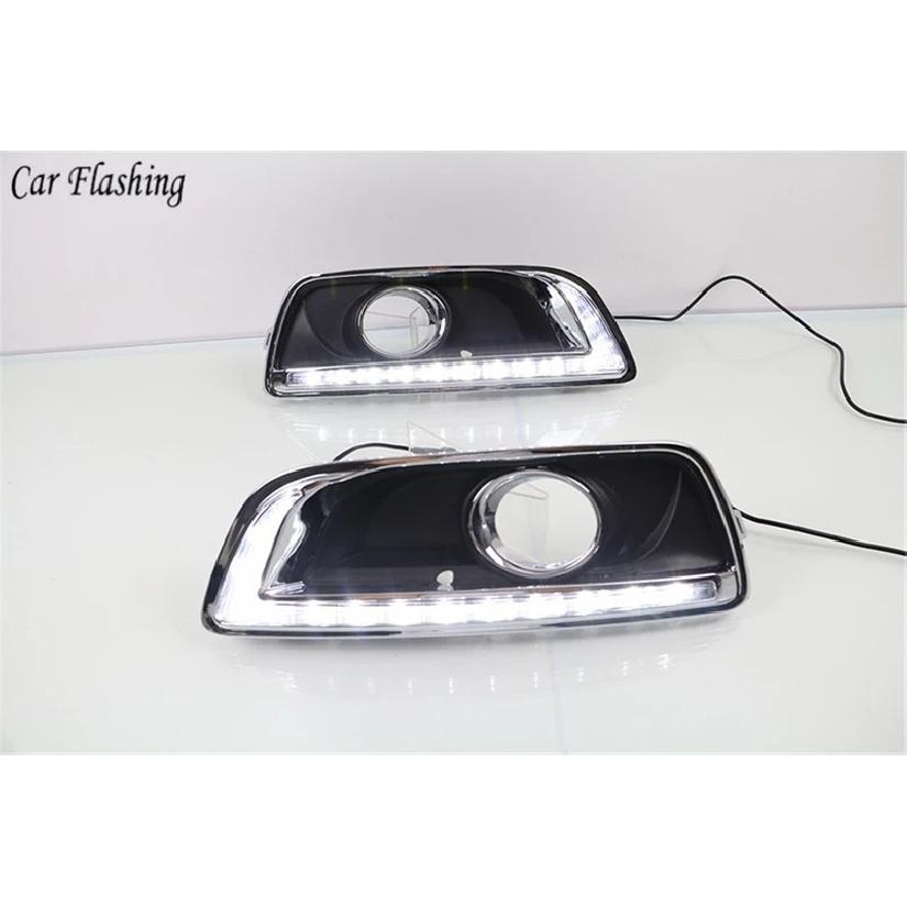 DRL For Chevrolet Malibu 2011 2012 2013 2014 2015 Daytime Running Lights fog lamp cover headlight 12V Daylight car-styling Chevy