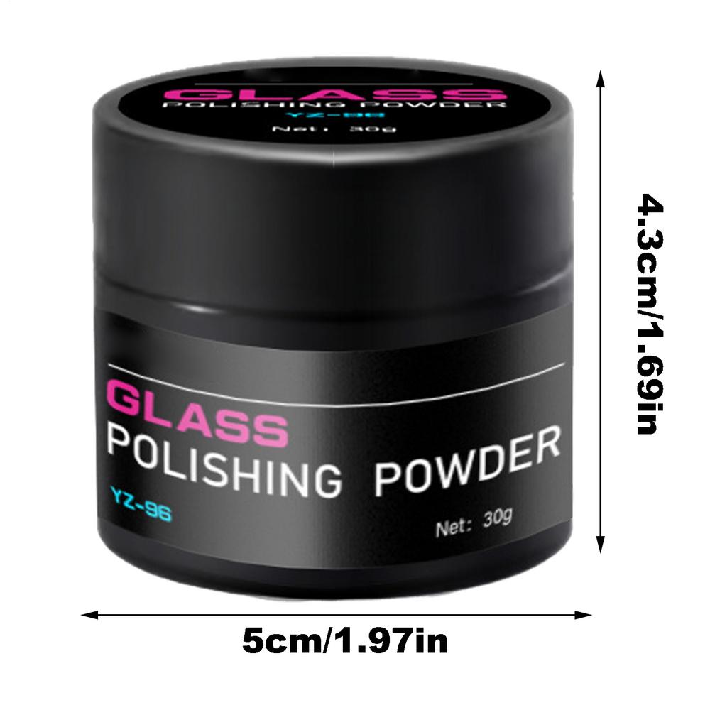 

Car Glass Polishing Powder Glass Scratch Remover Oil Film Remover Glass Cleaner Windscreen Repair Waxing Polish Cleaner 30G