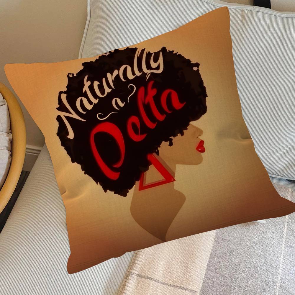 LOGO D-Delta S-Sigma Theta   Pillow Gifts Home Office Furnishings Bedroom Sofa Car Cushion Cover case 45x45cm