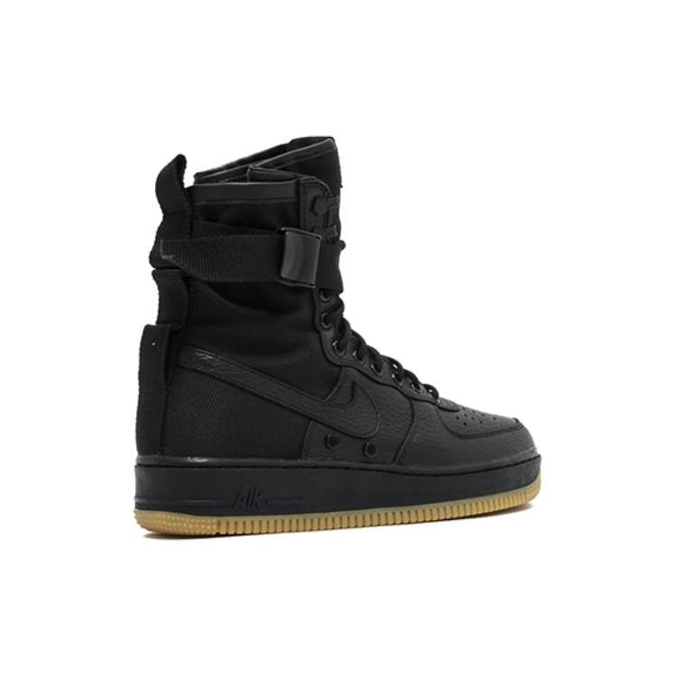 Новые Nike Sf Air Force 1 Черные с подошвой цвета жевательной резинки с сумкой 2017 864024-001
