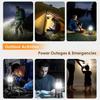Rechargeable Solar LED Portable Multifunctional Torch Lamp Flame Flashlight Emergency Outdoor Hiking Tent Hanging Camping Light