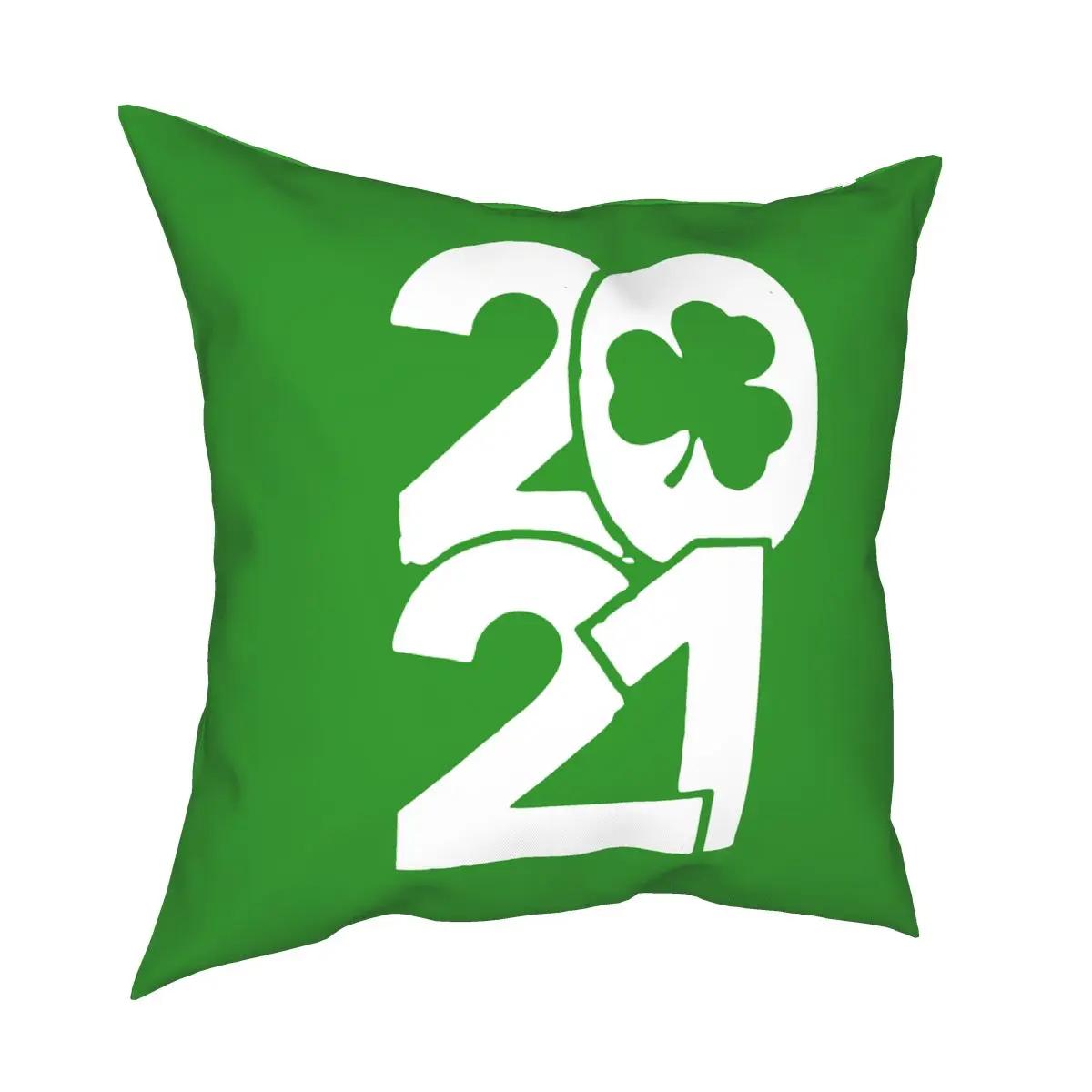 

улица. День Святого Патрика Трилистник Наволочка Декоративные подушки для дивана Ирландский Святой Падди Лепрекон Клевер Праздничные наволочки 66x66cm чёрный