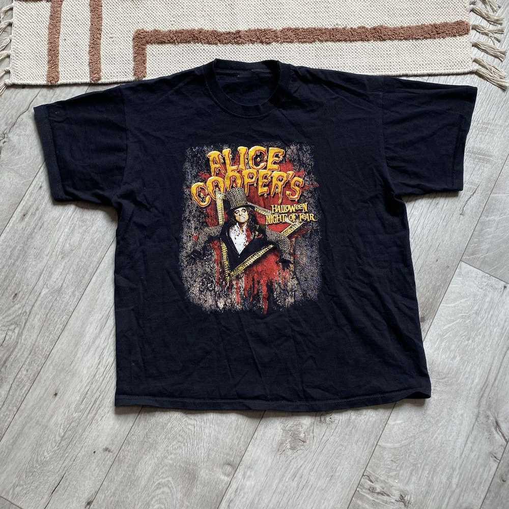 

ALICE COOPER HALLOWEEN NIGHT OF FEAR TShirt For Men Women Tee MI056 Unisex T-Shirt XXXL